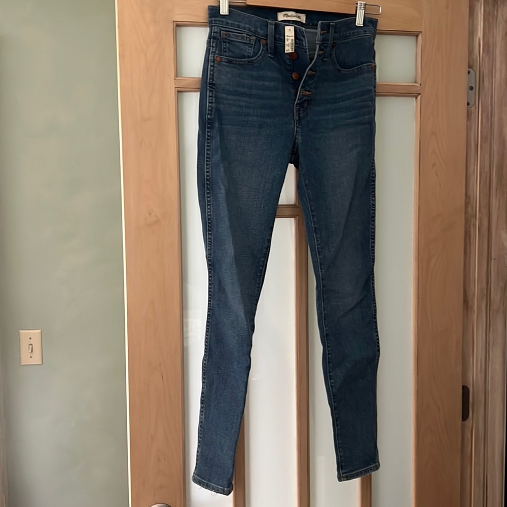 New with tags Madewell button up skinny jeans